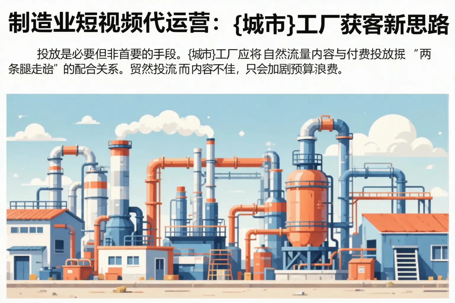 制造业短视频代运营：西乌珠穆沁旗工厂获客新思路